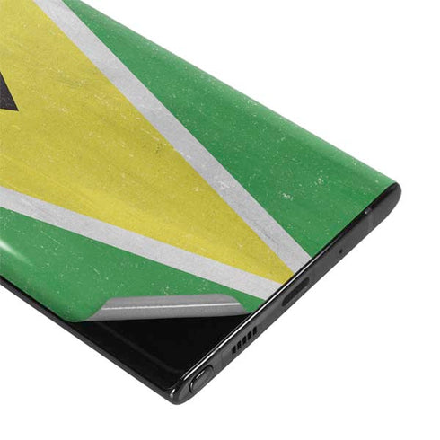 Guyana Flag Distressed Galaxy Note 10 Skin